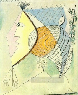 Personaje con concha Cabeza de mujer 1936 Pablo Picasso Pinturas al óleo